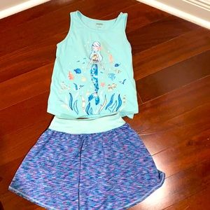 Gymboree mermaid skort set